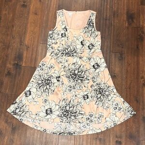 London Times Pink Sleeveless Floral Dress
